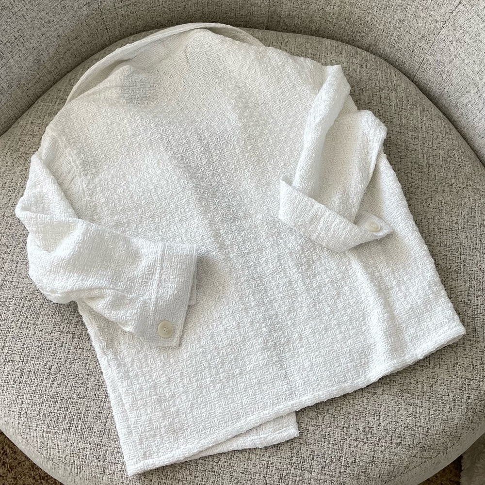 White Button Up Shacket - image 2